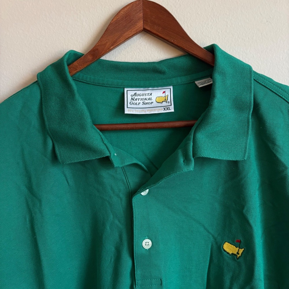 Vtg 1990's Preppy Golf Style Augusta National Golf Shop Masters Embroidered Polo